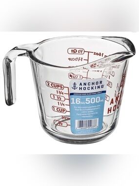 Anchor Hocking 16oz 2-cup Glass Measuring Pour Spout w/ Handle